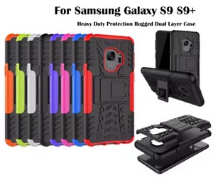 For Samsung Galaxy S9 S9+ Dual Protection Heavy Duty Kick Stand Case - Picture 1 of 10