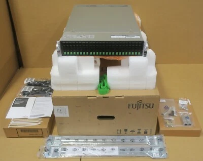 NEW Fujitsu Primergy RX2450 M1 2x 24C EPYC 7443 512GB RAM 2x 480GB SSD 2U Server - Image 1 of 4