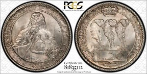 SAN MARINO 1936-R 20 LIRE SILVER COIN, GEM UNCIRCULATED, PCGS CERTIFIED MS65 - Picture 1 of 3
