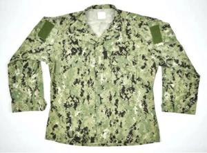 US Navy NWU Type III AOR2 Woodland Maternity Blouse Shirt Top XSmall Short - Picture 1 of 2