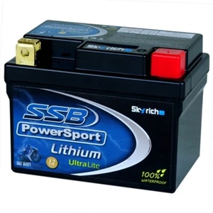 SSB LITHIUM ULTRALITE 12V Motorcycle BATTERY LFP5L-BS YTX4L-BS YTX5L-BS YTZ7-S - Picture 1 of 7