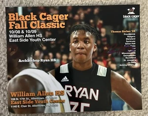 Foto autografiada firmada por Thomas Sorber de baloncesto de Georgetown de 8x10 - Imagen 1 de 2