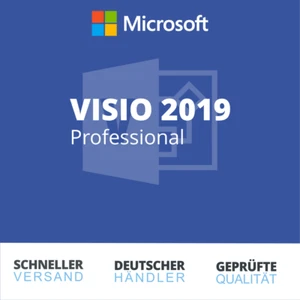 Microsoft Visio 2019 Professional | Retail | Deutsch | Vollversion | Download - Bild 1 von 1