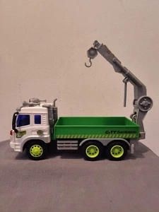 Maxx Action City Sanitation Truckw/Crane Push And Go Truck - 11" Lights & Sound - Picture 1 of 8