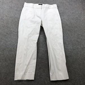 J Crew Pants Womens 10 White Wash Cameron Pockets Pants Stretch - Picture 1 of 8