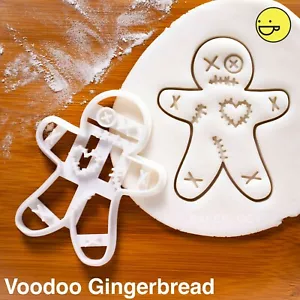 VooDoo Doll Gingerbread Man cookie cutter | Halloween Party spooky evil biscuit - Picture 1 of 5