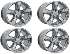 Set 4 20" OE Wheels DG56 Chrome 20x9 Wheel 5x5.5 Rim 19mm For Ram Dodge Chrysler - Picture 1 of 8