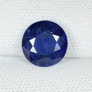 1.52 cts SUPERB Best Luster Natural Blue Sapphire -7mm Round....!!!!! - Picture 1 of 2