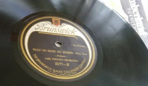 Carl Fenton Fenton's - Leave Me with Smile / Weep My Mammy (1922) Brunswick 78 V - Picture 1 of 5