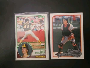 2 BASEBALL CARDS / SAN DIEGO PADRES & S.F. GIANTS - Picture 1 of 2