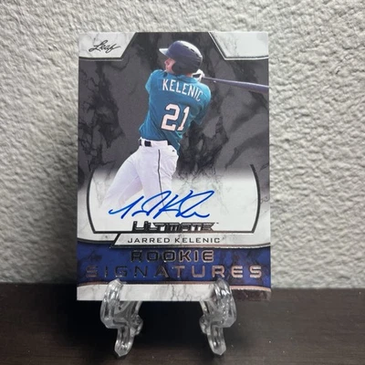 2019 Leaf Ultimate Baseball Jarred Kelenic Rookie RC Signed On Card Auto Mariner - Image 1 of 2