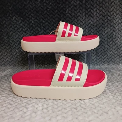 Sandalias de plataforma Adidas Adilette para mujer ropa deportiva playa piscina toboganes talla 6 Foto 1 de 4