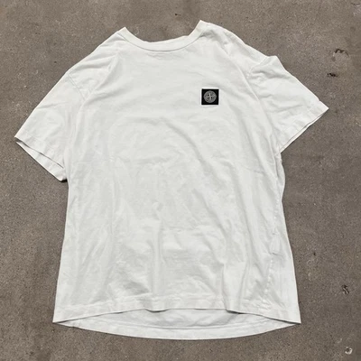 Camiseta blanca Stone Island Patch Program talla L Foto 1 de 4