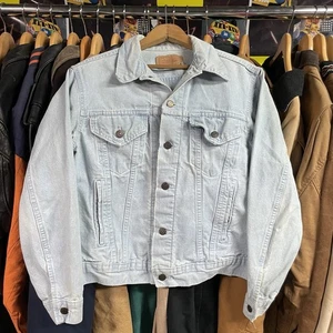 Vintage 80’s 70506 0214 Levi’s Trucker Jacket Light Wash Denim White Tag Medium - Bild 1 von 7
