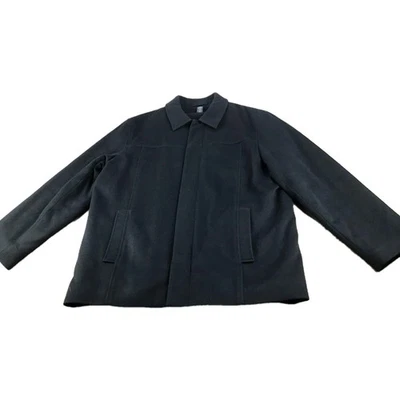 J. Экипаж зимняя куртка пальто мужской размер большой полный молнии шерсти/нейлона уголь серый - Изображение 1 из 4