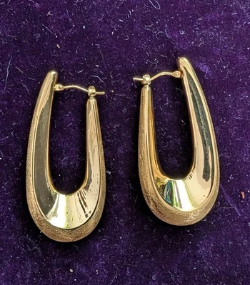 PENDIENTES ARO ITAOR RESINA ORO 18K Foto 1 de 2