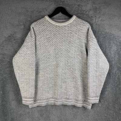 Jersey Woolovers Tejido 100% Lana Para Hombre Grande Gris Noruega Pescador Informal Foto 1 de 4