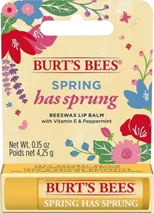 BURT'S BEES SPRING HAS SPRUNG LIP BALM VITAMIN E & PEPPERMINT - BRAND NEW - Picture 1 of 1