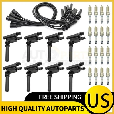 Bobina de encendido UF378 + bujía + juego de cables para Dodge Ram 1500 2500 3500 5,7 L V8 Foto 1 de 4