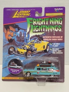 GHOSTBUSTERS ECTO 1A SERIES 1 TEAL JOHNNY FRIGHTNING LIGHTNING DIECAST CAR LE - Picture 1 of 11