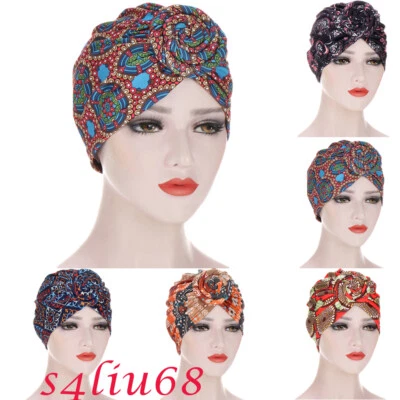 Sombrero de quimioterapia musulmán indio para mujer gorro para cabeza turbante islámico gorra elástica prendas para la cabeza Foto 1 de 4