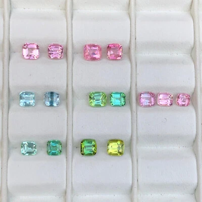 7.75 Carats Natural Faceted Cut Multi Color Tourmaline Gemstone From Afghanistan - Image 1 of 4