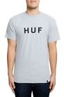 Huf Men's S/S Knit T-Shirt - Essentials Og Logo - Grey Heather - Small - Nwt