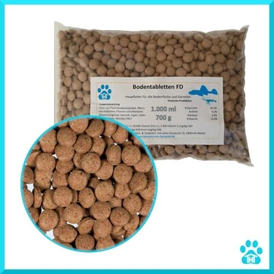 1 L 700g Bodentabletten FD Futtertabletten Welsfutter Garnelenfutter Fischfutter