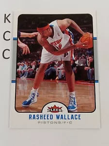 2006-07 Fleer NBA #55 Rasheed Wallace Detroit Pistons - Bild 1 von 2