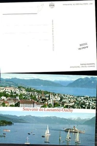 722226 Lausanne Lausanne-Ouchy Schiff Dampfer Segelboote VD - Picture 1 of 1