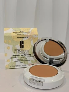 Clinique Beyond Perfecting Powder Mineral Foundation Concealer #4 creamwhip NEW - Picture 1 of 4