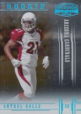 2005 Donruss Gridiron Gear Platinum Holofoil Football Card #142 Antrel Rolle /25