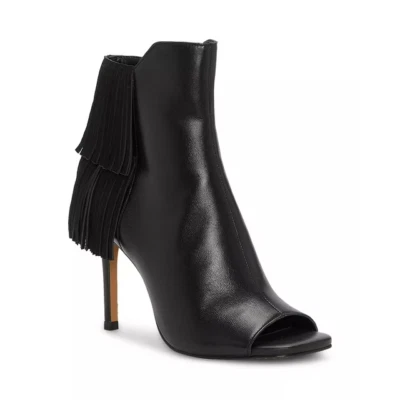 Botín Vince Camuto Amenala Flecos Punta Abierta en Negro Talla 8.5 (Precio de venta sugerido por el fabricante $179) Foto 1 de 4