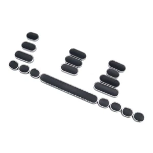 Quality Black Round Punk Keycap Set for Mechanical Keyboards Excellent to Touch - Picture 1 of 6