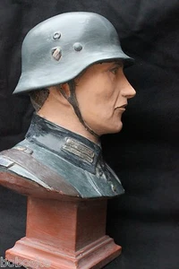 Buste d'un Soldat Allemand sur socle 📌5a. - Picture 1 of 6