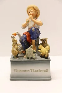 Norman Rockwell Schmid Talk To The Animals Musical Figure Box 1979 The Saturday - Picture 1 of 6