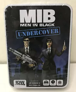 IDW Games MIB Men In Black Undercover Card Game Tin Storage Box / NIB & SEALED - Picture 1 of 4