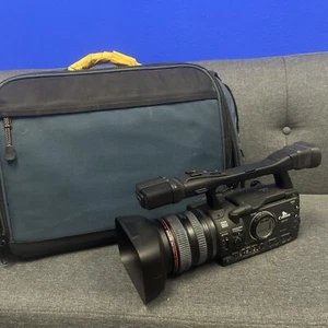 Canon XH-A1 HDV 108O Camera Pulled From Working Environment + Traveling Case - Picture 1 of 17