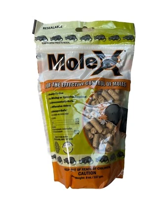 Pellets y control MoleX Mole Killer 8 oz. Ambientalmente seguro listo para usar Foto 1 de 2