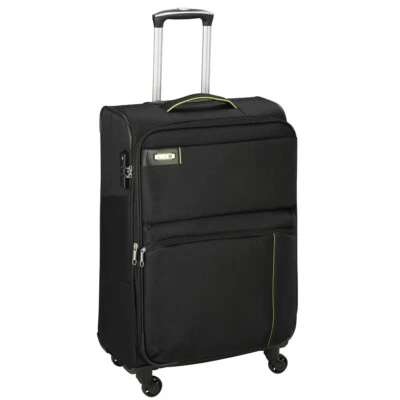 Bordgepäck Trolley klein 55 cm Leichte Stoff Rollen Koffer 35 Li Schwarz Bowatex - Bild 1 von 4