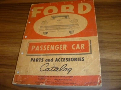 1958 Ford Fairlane & Fairlane 500 Parts & Accessories Catalog Manual Form 7752 - Image 1 of 2