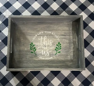 Serving Tray Country Wood - Picture 1 of 3