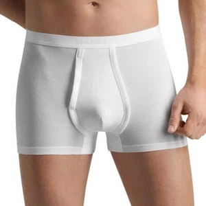 Hanro Cotton Pure Cotton Boxer With Fly Shortleg Pants - Men - Picture 1 of 2