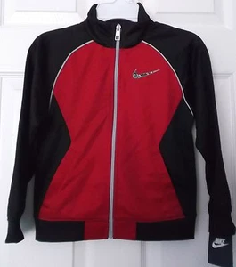 NIKE BOYS' ATHLETIC TRACK JACKET - RED & BLACK - SIZE6 - NEW WITH TAGS - Picture 1 of 5