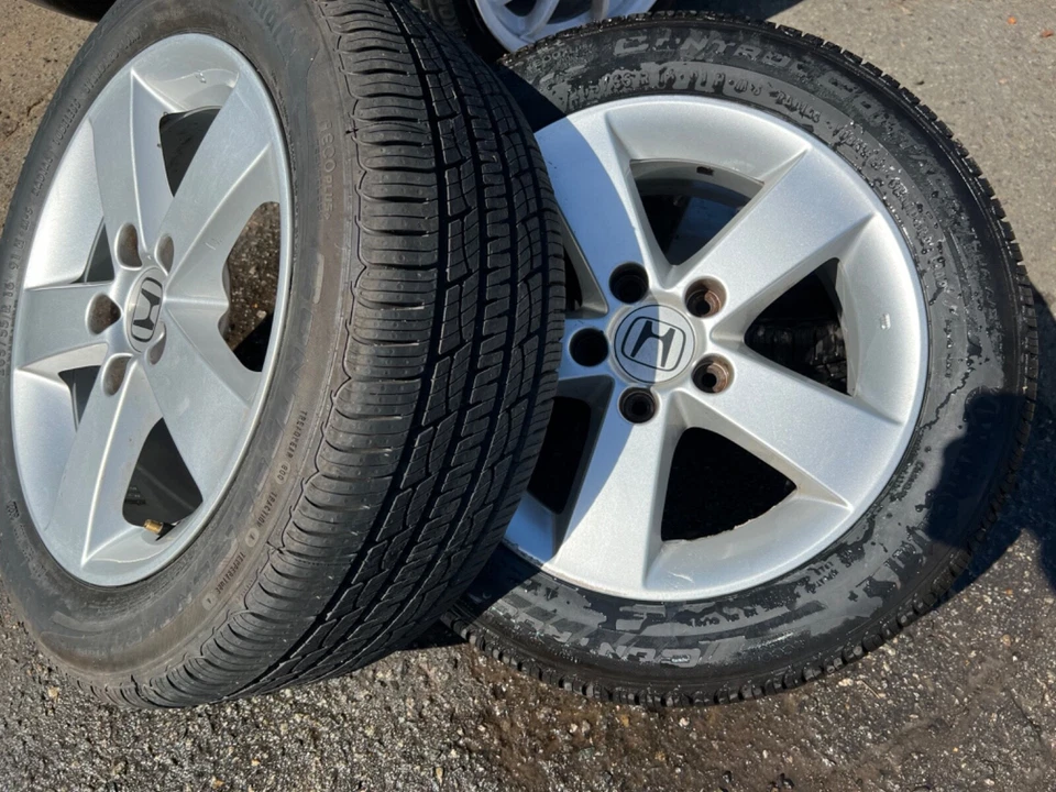 Honda Civic Wheels Rims & New Tires OEM 16"(3) Continental Ecoplus Technology - Image 1 of 4