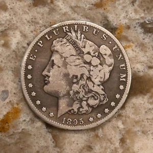 Dólar de plata Morgan 1895 $1 - moneda original, ¡envío gratuito! - Imagen 1 de 4