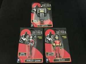 Batman Animated Series Bendable Action Figure Lot DC Comics Harley Quinn Robin + - Picture 1 of 5