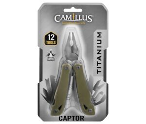Camillus Titanium CAPTOR Multi Tool 12 Tools Free Ship