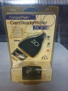 Vtg Compact Flash USB Card Reader Writer Zio Card Factory Sealed - Picture 1 of 4