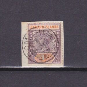 LEEWARD ISLANDS 1897, SG# 12, CV £80, part cover, Used